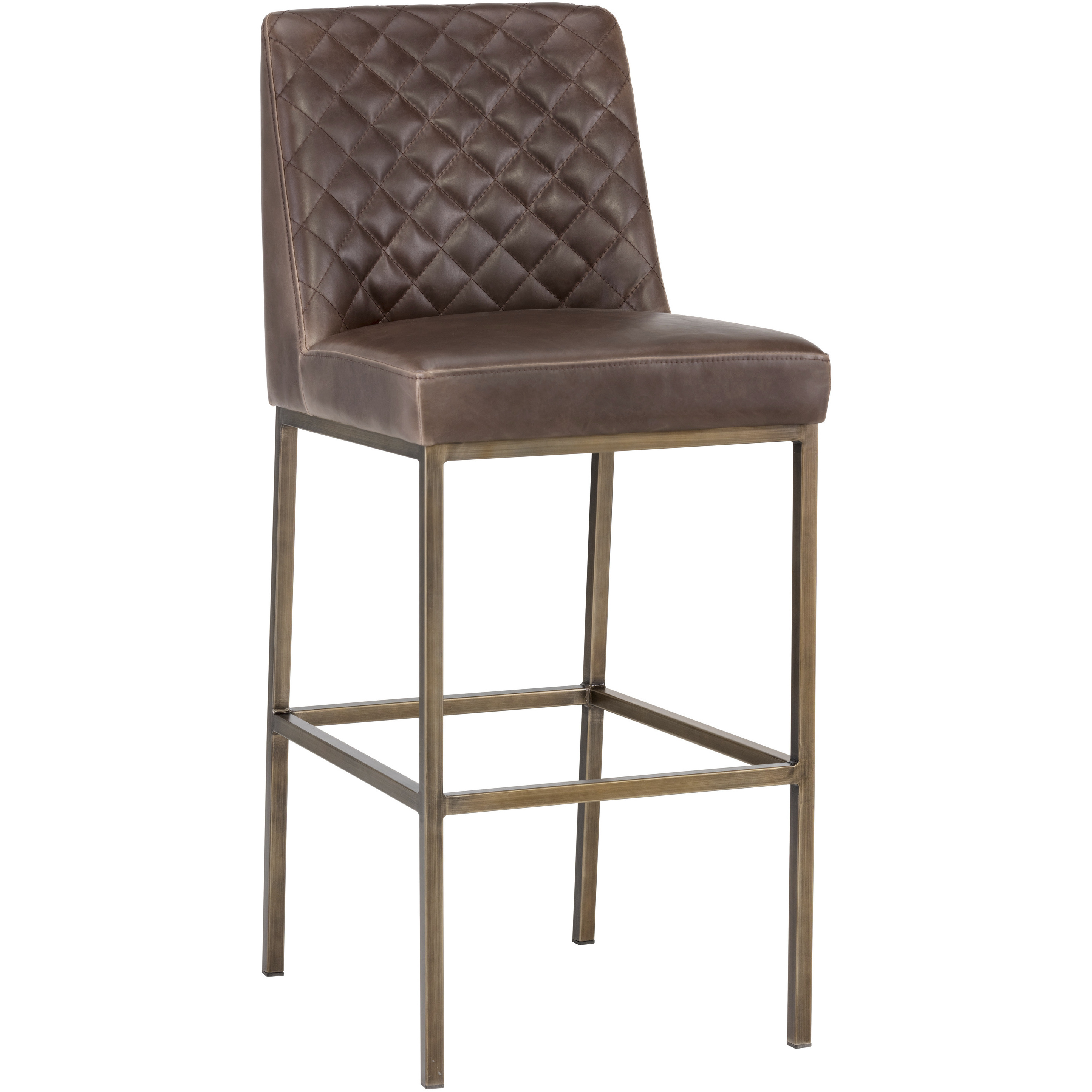 Leighland 42 inch Havana Dark Brown Barstool
